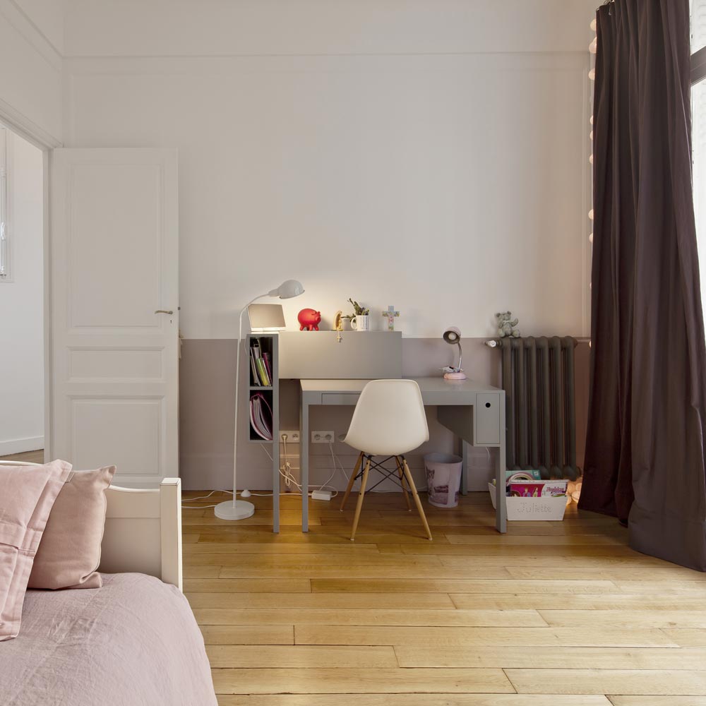 chambre enfant rose Holzapfel radiateur acier