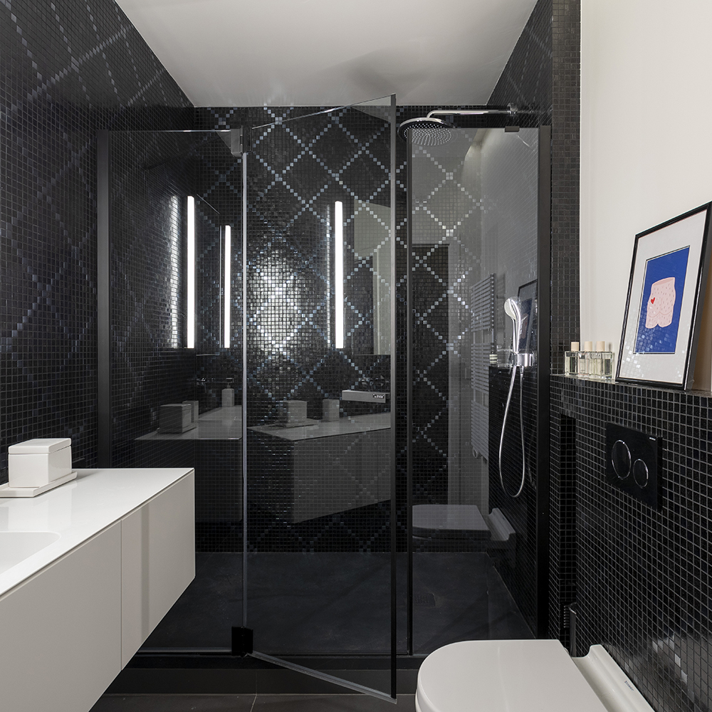 salle de bain bisazza noire