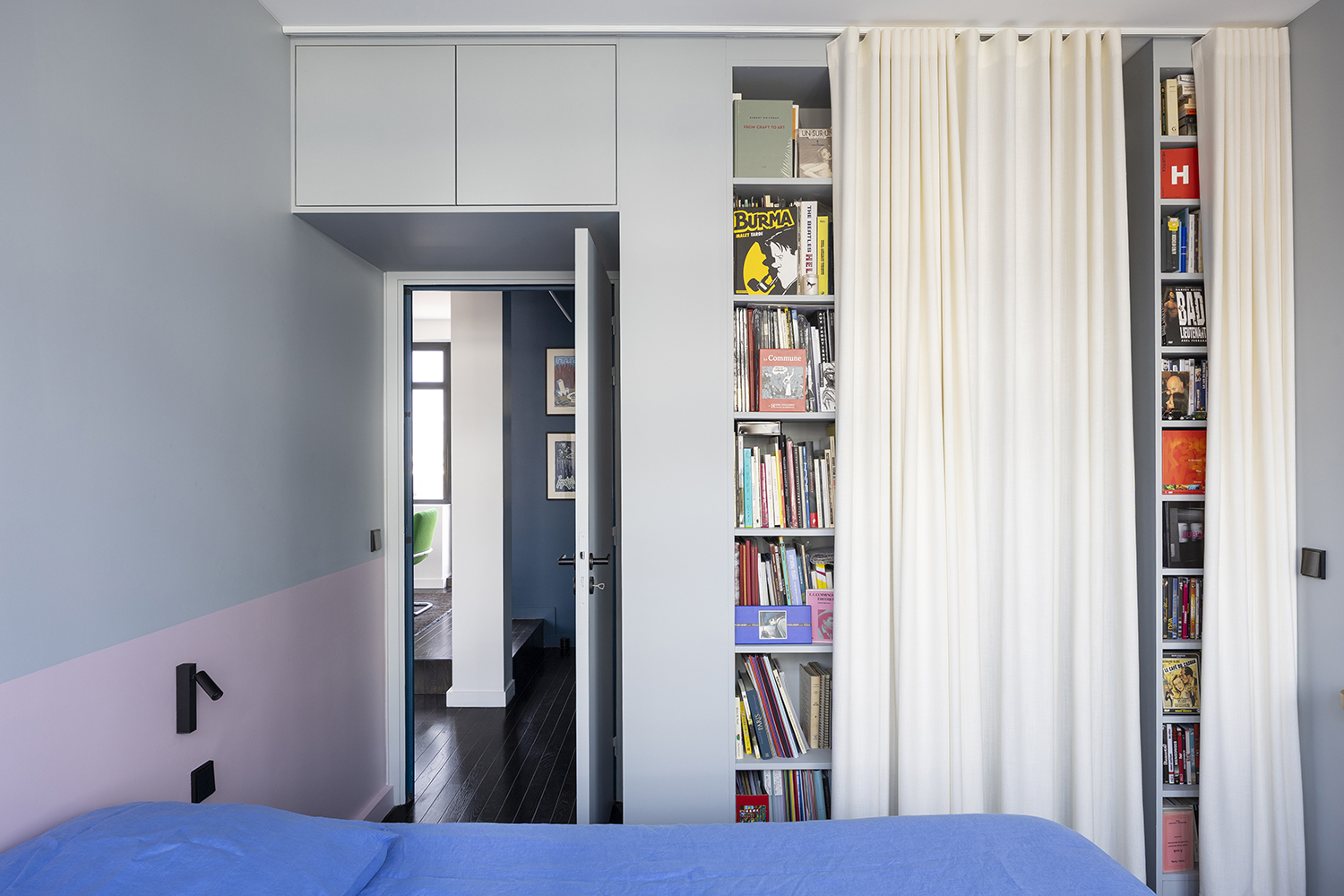 bibliotheque rideau dressing