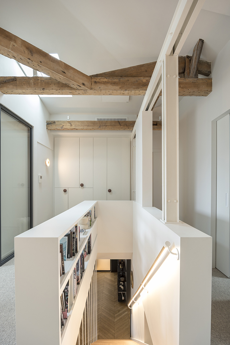 tremie gardecorps bibliotheque charpente lumineux structure