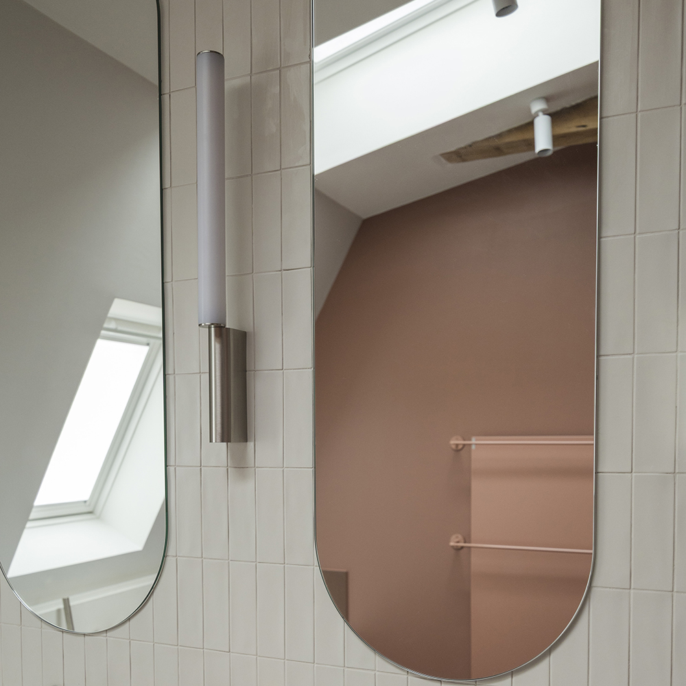 applique cvl inox miroir ovale surmesure confetto