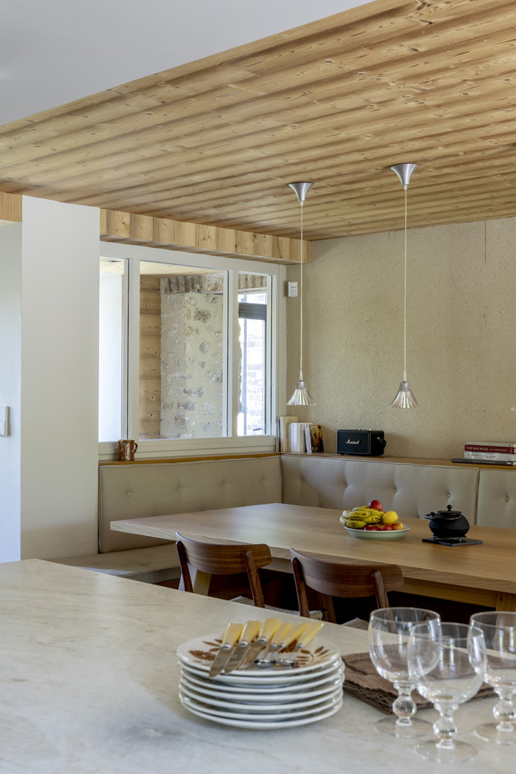 cuisine marbre bois